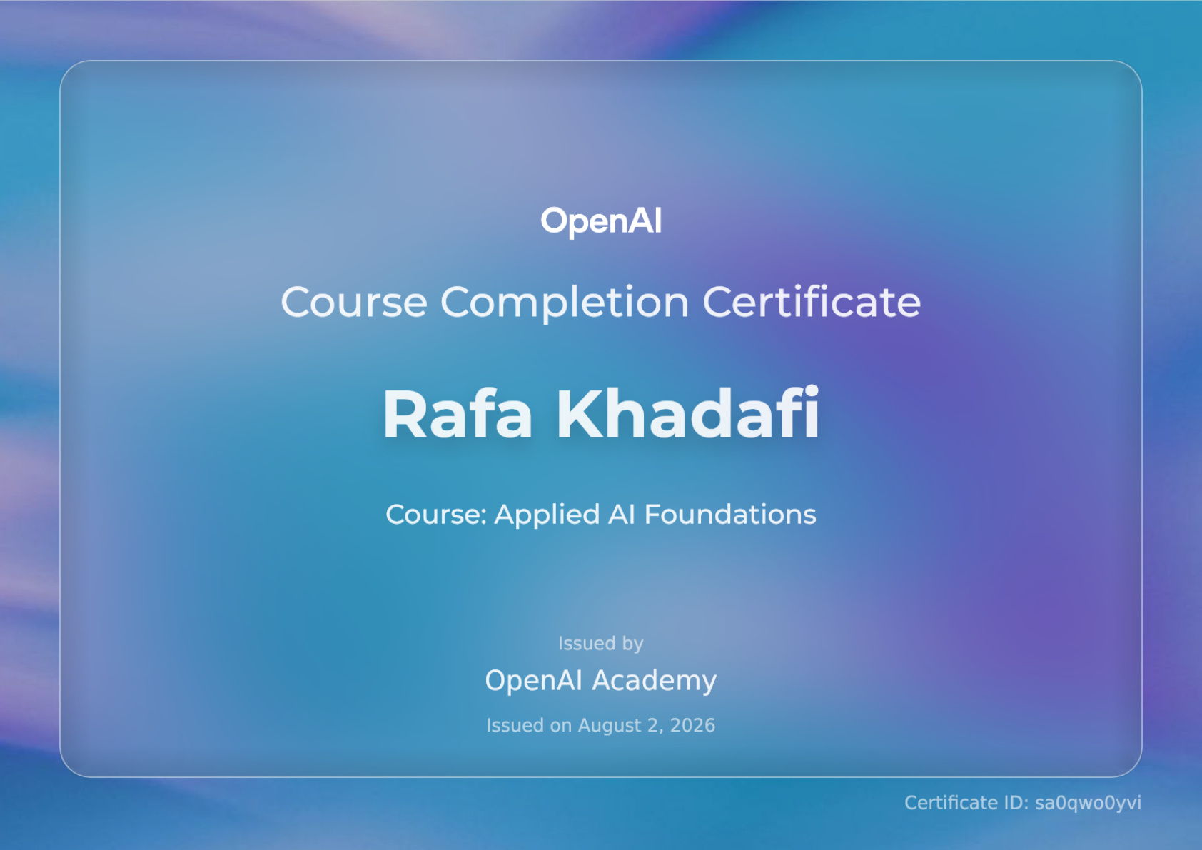 OpenAI Applied AI